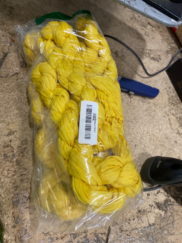 Photo 1 of 10 Pack Light Yellow Cheesecloth Table Runner 17x108 Inch Boho Gauze Cheese Cloth Table Runners for Wedding Party Baby Shower Birthday Home Decor