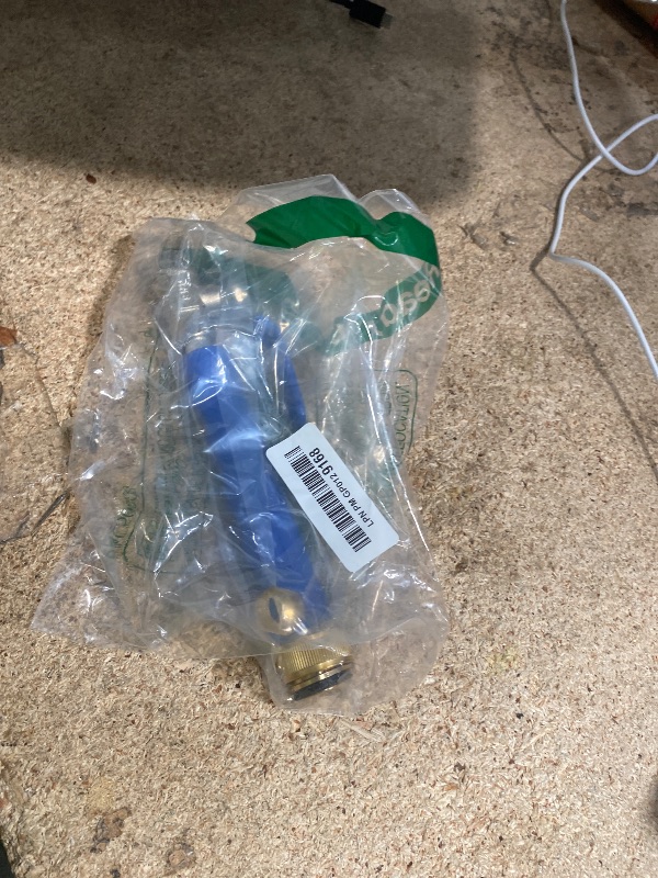 Photo 1 of **MISSING END** High Pressure Power Washer Attachment Wand, Hydro Jet Water Hose Nozzle,Watering Sprayer Cleaning Tool, Wand Lance for Gutter Patio Car Pet Window Glass Blue