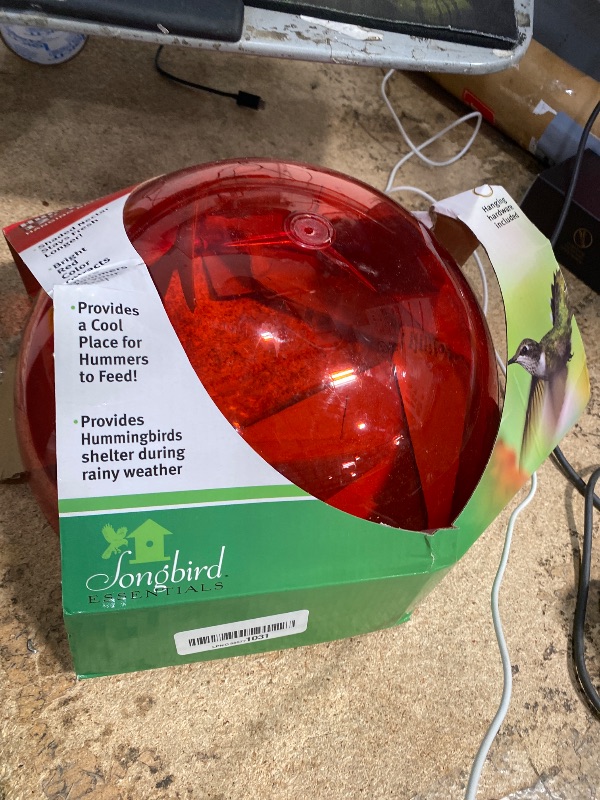 Photo 1 of *** check comments***    Songbird Essentials Hummer Helper 12 Inch Hummer Helmet - Bird Feeder Baffle - Dome Cover - Protects Nectar and Attracts Hummingbirds to Bird Feeders