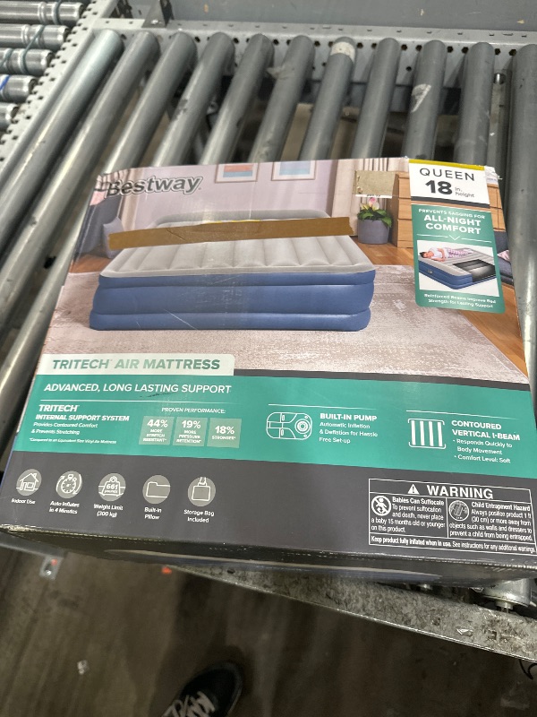 Photo 1 of **HAS A SLOW LEAK**BESTWAY QUEEN SIZE AIR MATTRESS