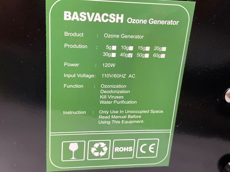 Photo 1 of ***MISSING PARTS***
Ozone Generator 45,000mg/h, Home/Industrial O3 Car Deodorizer. Ozone Machine Air Ionizer Ozone Odor Eliminator for Strong Odor. Odor Eliminator for Home, Car, Pet. Room Deodorizer For 2500 sq ft.