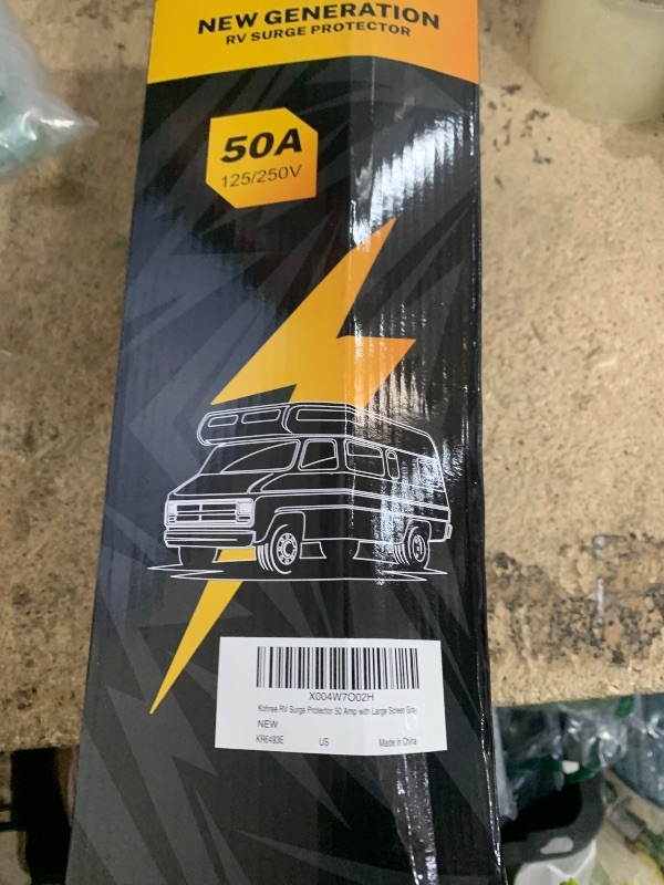 Photo 1 of ***MISSING PARTS***
Kohree RV Surge Protector 50 Amp, 20000 Joules RV Power Surge Voltage Protection, RV Adapter Plug with Auto Shut Off LED Large Screen Real-Time Circuit Analyzer for Travel Trailers Camper-50A Gray