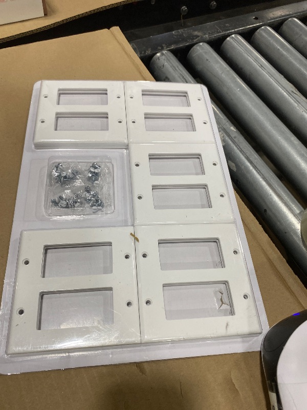 Photo 1 of [10 Pack] BESTTEN Decorator Wall Plate, 2 Gang Standard Size Outlet Cover for GFCI and USB Receptacles, H4.53” x W4.57”, Unbreakable Polycarbonate Material, UL Listed, White