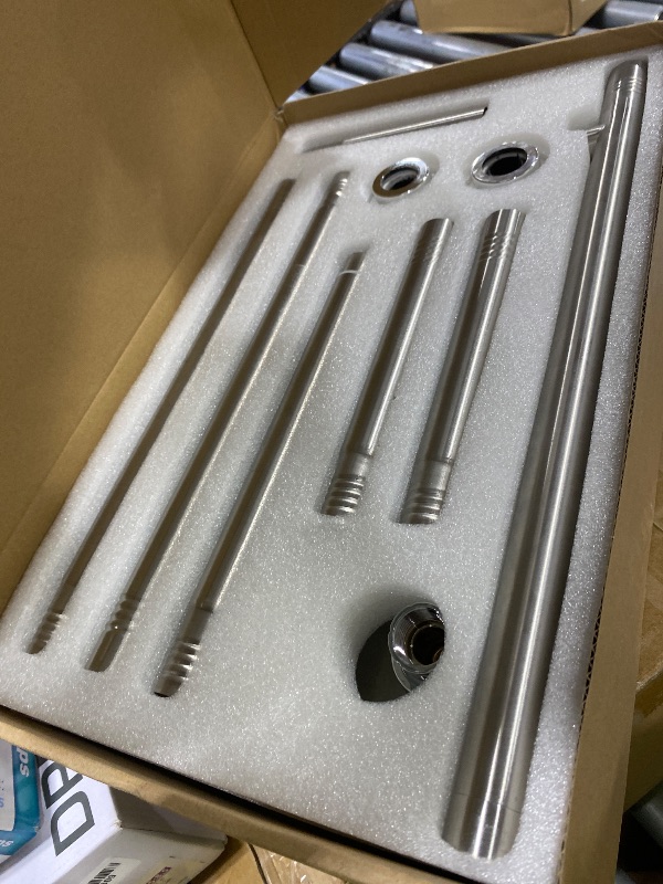 Photo 1 of NTPN Dual Shower Head with Handheld for Couples, High Pressure Double Shower Heads for Two People Rod, Two Showerhead System Fit 2 Person, Gifts for Women Men, SPA-Like (Chrome, Segmented Design)