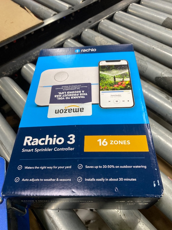 Photo 1 of Rachio WiFi Smart Sprinkler Controller (16-Zone Irrigation Remote Control) – App-Based Scheduling, Local Weather Intelligence, Rain Skips, Easy DIY Install