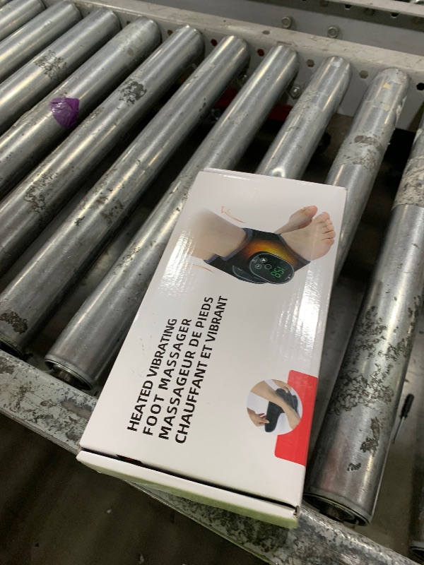 Photo 1 of 2PCS Cordless Neuropathy Foot Massager, Ankle Heating Pad for Pain Relief, Rechargeable Foot and Ankle Massage for Circulation, Heated Ankle Wrap, Black