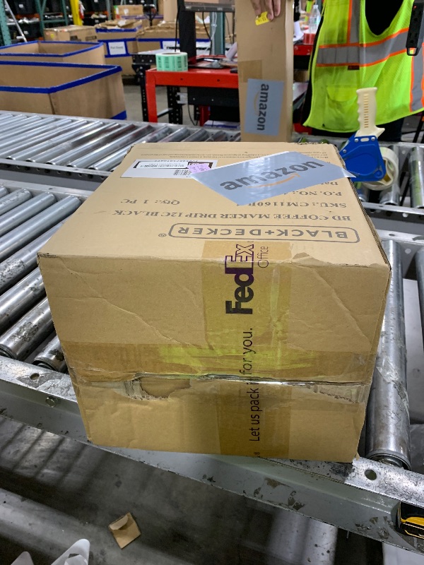 Photo 1 of BLACK+DECKER 12-Cup Digital Coffee Maker, Programmable, Washable Basket Filter, Sneak-A-Cup, Auto Brew, Water Window, Keep Hot Plate, Black