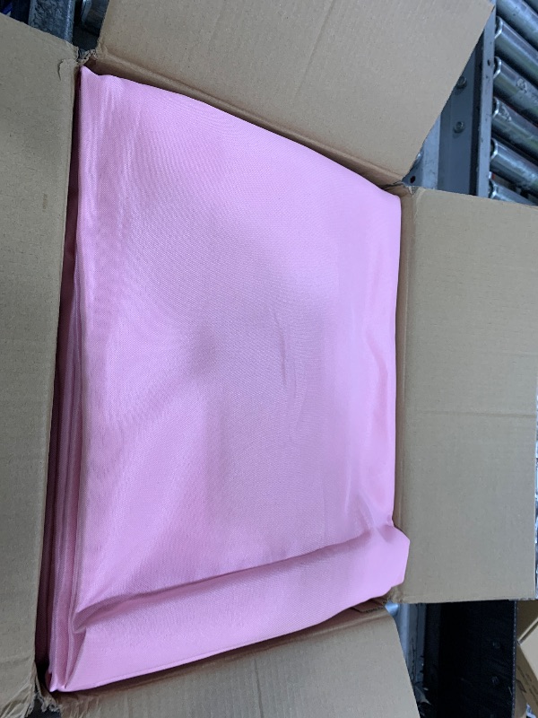 Photo 1 of Dailyset 10-Pack Pink Tablecloths for Rectangle Tables, 60 x 120 Inches, Stain-Resistant Polyester Fabric for 6 Foot Tables - Washable Table Covers for Weddings, Banquets, Birthday Parties, Events
