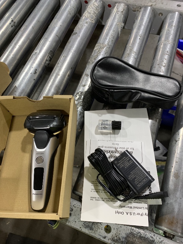 Photo 1 of Panasonic ARC5 Electric Razor for Men Face, Wet & Dry Shavers with Foil Shaver, Pop-up Trimmer, Ultra-Fast 5-Blade, Smart Shave Sensor, 16D Flexible Pivoting Head - ES-ALV6HS (Silver)