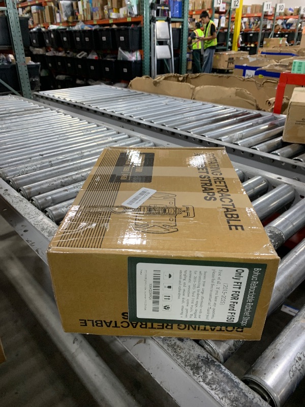 Photo 1 of Rotating Integrated Cargo Bed-Mounted Retractable Ratchet Straps Compatible with Ford F150 F250 F350 F450 Accessories 2015–2026 Tie Down Straps with Swivel Ratchet Boxlink Anchors (Dark Black)