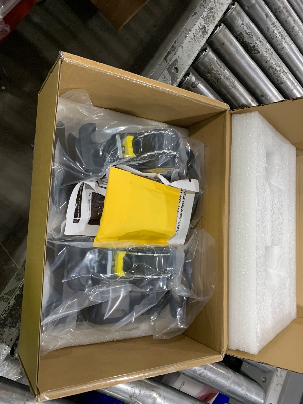 Photo 1 of Rotating Integrated Cargo Bed-Mounted Retractable Ratchet Straps Compatible with Ford F150 F250 F350 F450 Accessories 2015–2026 Tie Down Straps with Swivel Ratchet Boxlink Anchors (Dark Black)