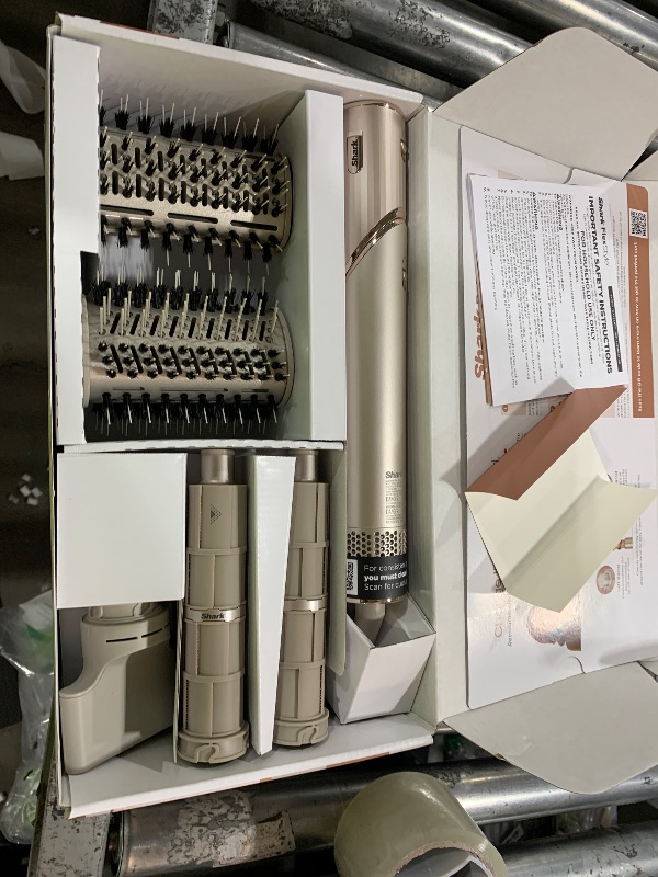 Photo 1 of Shark FlexStyle Air Styling & Drying System, Powerful Hair Dryer Brush & Multi-Styler with Auto-Wrap Curlers, Paddle Brush, Oval Brush, Concentrator Attachment, Stone, HD430