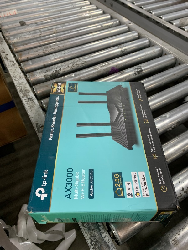 Photo 1 of TP-Link AX3000 WiFi 6 Router (Archer AX55 Pro) - Multi Gigabit Wireless Internet, 2 x 2.5 Gbps Ports, Dual Band, VPN Router, OFDMA, MU-MIMO, USB 3.0 Port, WPA3, Compatible with Alexa