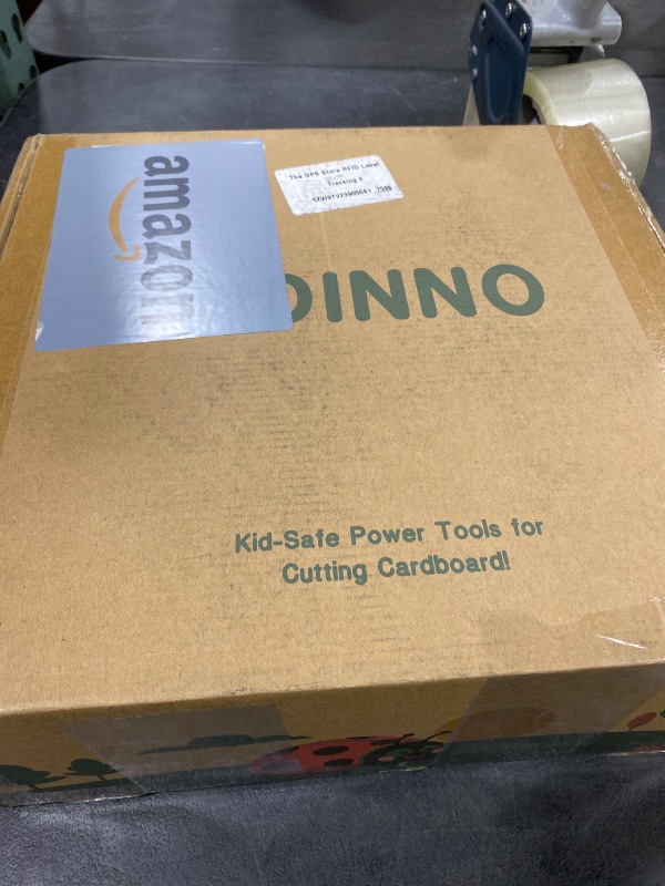 Photo 1 of KIDINNO Safe Power Cardboard Cutter for Kids, STEM + STEAM Educational Toy for Boys and Girls Ages 5+, Upcycled Tool for DIY Cardboard Projects, Engineering & Creativity