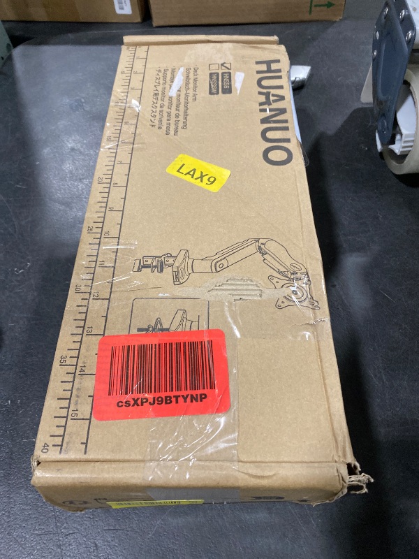 Photo 1 of HUANUO FlowLift™ Single Monitor Mount, 13 to 32 Inch Monitor Arm, Adjustable Monitor Stand, Vesa Mount with Clamp and Grommet Base - Fits 4.4 to 19.8lbs LCD Computer Monitors