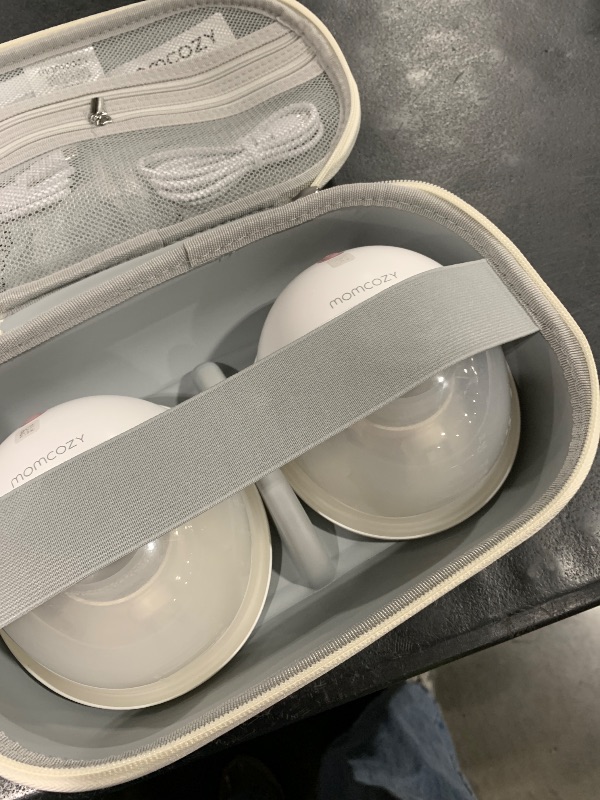 Photo 1 of Momcozy M5 Smart APP Controlled Wearable Breast Pump, Hands-Free Wireless Electric Pump, 3 Modes 9 Suction Levels, BPA-Free, Portable Lightweight, 24mm Flange, 2-Pack Cozy Red