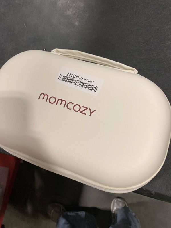 Photo 1 of Momcozy M5 Smart APP Controlled Wearable Breast Pump, Hands-Free Wireless Electric Pump, 3 Modes 9 Suction Levels, BPA-Free, Portable Lightweight, 24mm Flange, 2-Pack Cozy Red