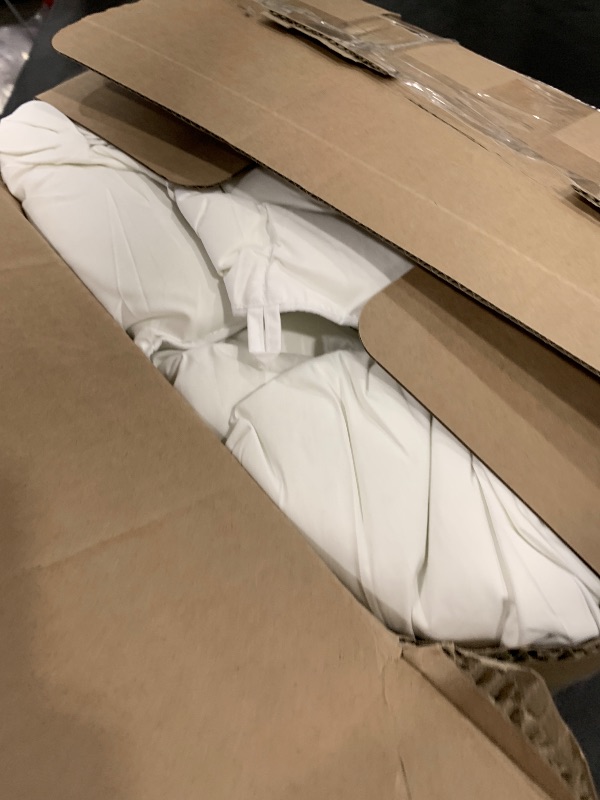 Photo 1 of Serta Goose Feather Down Fiber Cotton Comforter King Size - 100% Cotton Duvet Insert - Hotel Luxury Hypoallergenic Bedding Comforter All Season Medium Warmth 106 x 90 Inch White