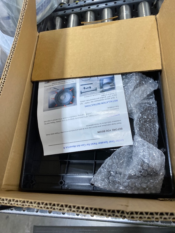 Photo 1 of SLORIMOD 10" Under Seat Speaker Pod Panel for Can Am Maverick R MAX X RS 2024 2025 Accessorie, Sport Underseat Speaker Enclosures Boxes Holder with Metal Mount Brackets (Speakers Not Included)