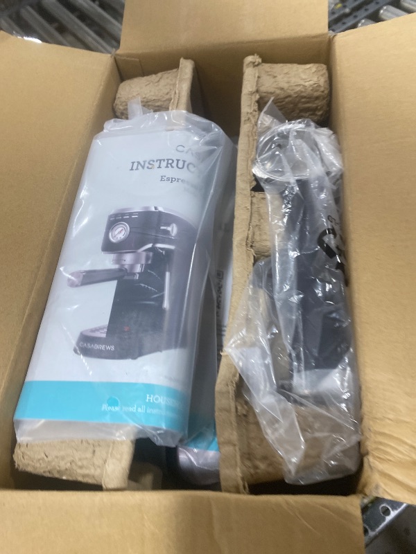 Photo 1 of CASABREWS CM5418 Espresso Machine 20 Bar, Stainless Steel Espresso Maker with Milk Frother, Compact Cappuccino Machine for Home, Small Espresso Coffee Machine for Latte, Black