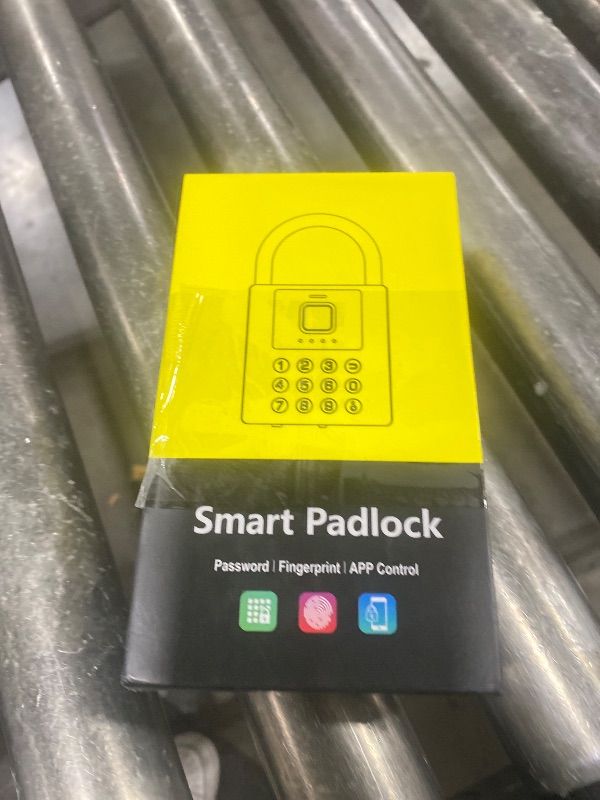 Photo 1 of eLinkSmart Fingerprint Padlock Outdoor, Heavy Duty Smart Lock with Bluetooth APP Remote Authorization, 9 Digit Button Password & Temporary Code, IP67 Weatherproof for Shed Gate Fence Truck Locker