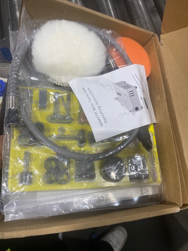 Photo 1 of MIMYTH Mini Table Saw for Crafts, Multifunctional Portable Table Saws Adjustable Cutting Angle,Speed,SawDepth; Small Table Saw for Cutting, Grinding, Sanding; Tablesaw (Eternal Silver-Dual Motor)