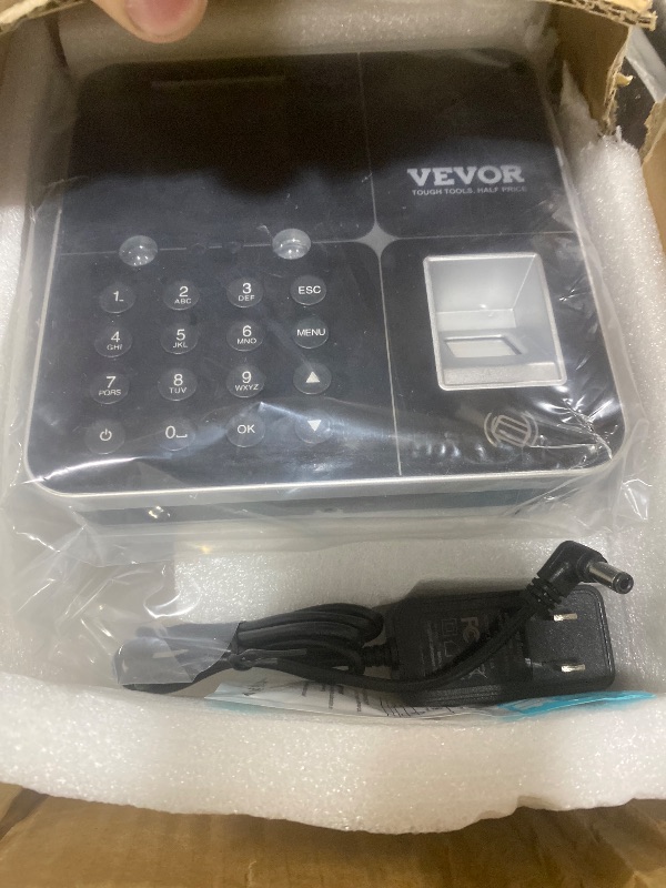 Photo 1 of VEVOR Time Clocks for Employees Small Business with Face, Fingerprint, RFID and PIN Punching in One, Biometric Time Clock with 5 RFID Cards & USB Drive, Automatic Punch in/Out, No Monthly Fees