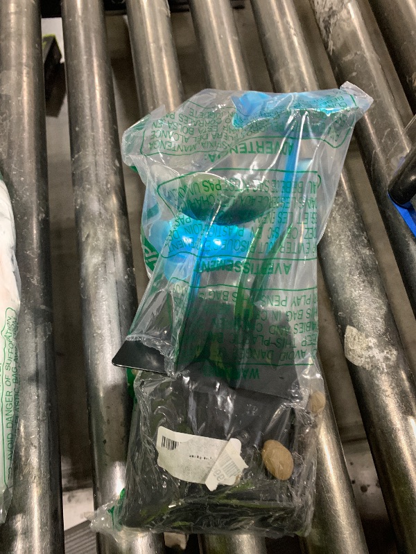 Photo 1 of  Tabletop Fountain Meditation Water Fountain Creative Flower Mini Waterfall Fountain Decorations Sound Relaxation Ornament USB Powered for Table Office Bedroom(Blue) 