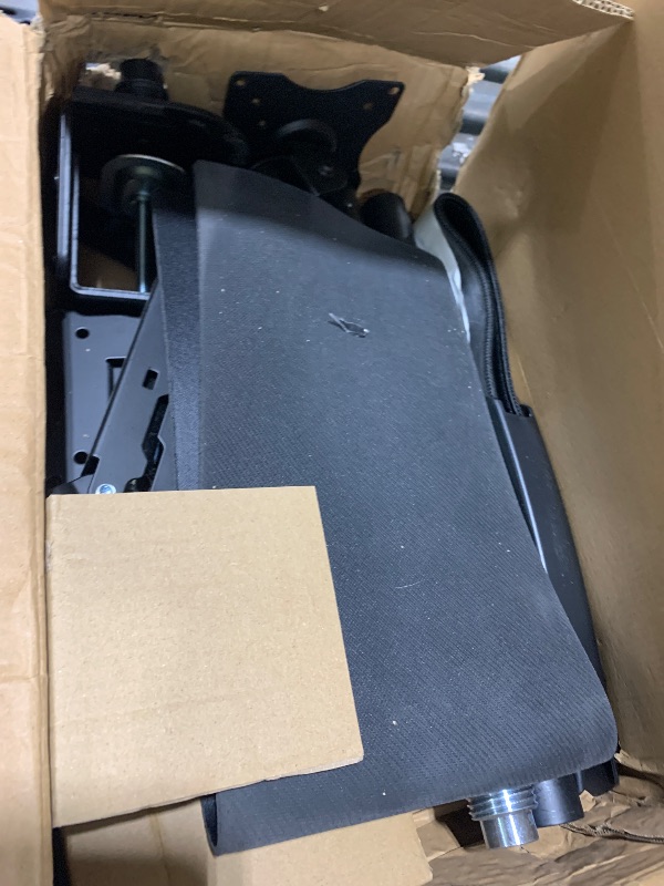 Photo 1 of  VIVO Sit-Stand Height Adjustable Pneumatic Spring Arm Keyboard Tray Desk Mount for 1 Screen up to 32 inches STAND-SIT1B 