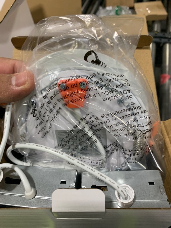 Photo 1 of Amico 36 Pack 4 Inch 5CCT Ultra-Thin LED Recessed Light with Junction Box, 2700K/3000K/3500K/4000K/5000K Selectable, 10W Eqv 60W, Dimmable Can-Killer Downlight, 700LM High Brightness Downlight-ETL&FCC