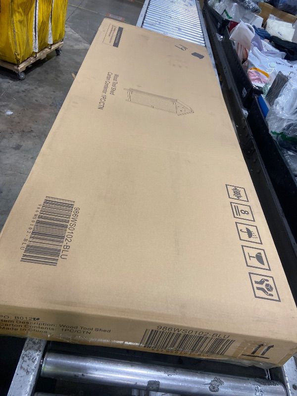 Photo 1 of Outopee Wood Storage Shed Wood Outdoor Storage Shed (Floor Included)