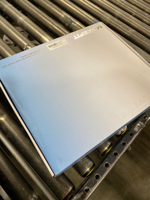 Photo 1 of MakeFit Dual Handheld Shower Head Combo, 2-in-1 Rain Shower Heads System 8 Inch Rainfall Shower Head and 10 Modes High Pressure Hand Held Showerhead with Built-in Power Wash