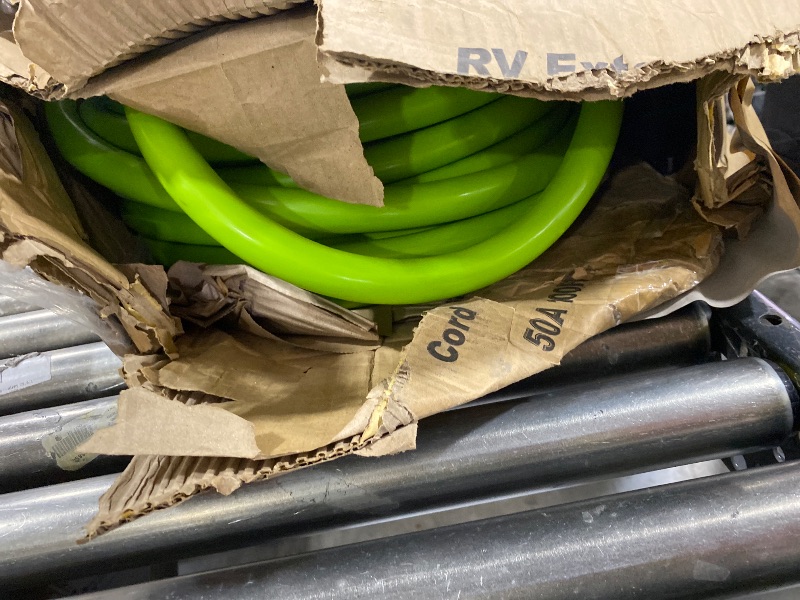 Photo 1 of Nilight 100FT 50 Amp RV Extension Cord 250V Heavy Duty 6/3+8/1 Gauge Pure Copper STW Wire UL ETL Listed 4 Prong 14-50P 14-50R Weatherproof Suit for EV Trailer Campers Bright Green