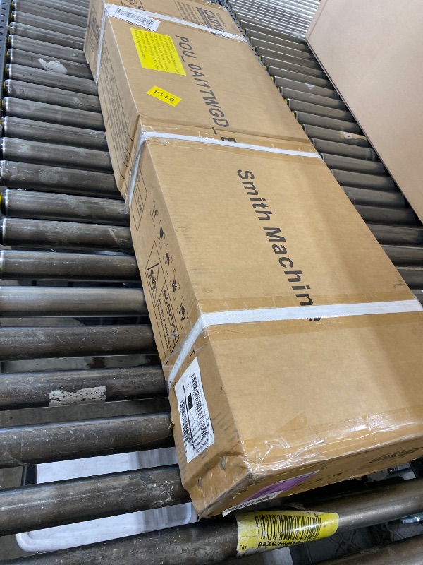 Photo 1 of Garvee All-in-One Smith Machine Home Gym – Power Rack, Squat Cage, Dual Lat Pulldown, Cable Crossover & Adjustable Bench – Compact Full-Body Strength Trainer, Red & Black Set