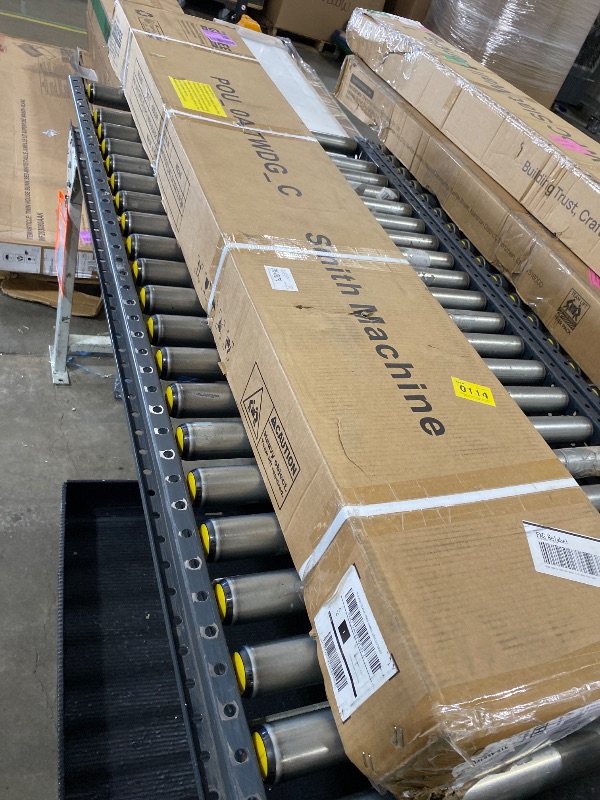 Photo 1 of Garvee All-in-One Smith Machine Home Gym – Power Rack, Squat Cage, Dual Lat Pulldown, Cable Crossover & Adjustable Bench – Compact Full-Body Strength Trainer, Red & Black Set