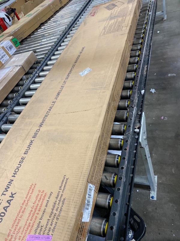 Photo 1 of Twin House Bunk Bed-White