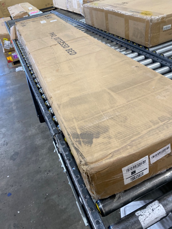 Photo 1 of Garvee King Size Bohemian Platform Bed Frame with Rattan Storage Headboard Adjustable LED Lights Solid Wood Support No Box Spring Needed Noise Free