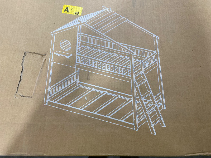 Photo 1 of Bunk Bed With Roof, Window, Ladder And Safety Rails