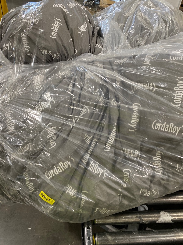 Photo 1 of CordaRoy's Chenille Bean Bag-Convertible Bean Bag Chair-Machine-Washable Chenille Fabric Cover-for Basement,Living Room,Game Room,Dorm & More - Queen Size - Charcoal | Made in the USA