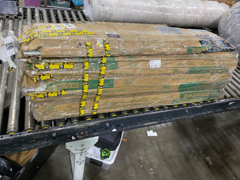 Photo 1 of Lithonia Lighting CPX 1x4 LED Flat Panel Light, 1 Ft. x 4 Ft. LED Light Panel, Ceiling Lighting Fixture, 2500/3200/4000 Adjustable Lumens, 3500K/4000K/5000K Switchable CCT, Smooth Satin Lens, White 10 PACK