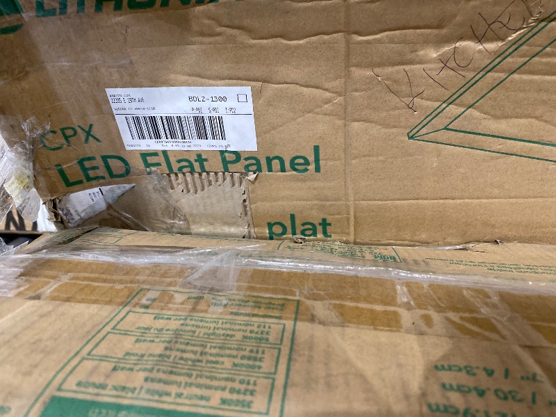 Photo 1 of Lithonia Lighting CPX 1x4 LED Flat Panel Light, 1 Ft. x 4 Ft. LED Light Panel, Ceiling Lighting Fixture, 2500/3200/4000 Adjustable Lumens, 3500K/4000K/5000K Switchable CCT, Smooth Satin Lens, White 10 PACK