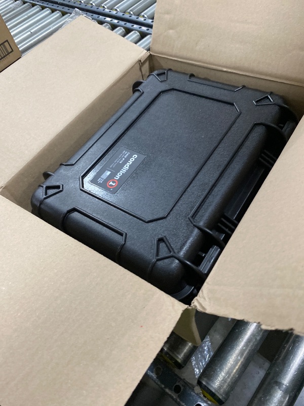 Photo 1 of Condition 1  Case for 4 Pistols & 12 Mags – 16" Medium Lockable Hard Case, Waterproof IP67, TSA Approved, Stackable, Pre-Cut Foam, GORE-TEX Air Valve, Black, Made in USA, Model 179