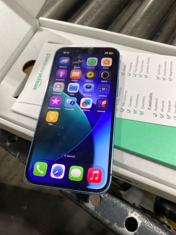 Photo 1 of Apple iPhone 13 Mini, 128GB, Blue - Unlocked (Renewed Premium)