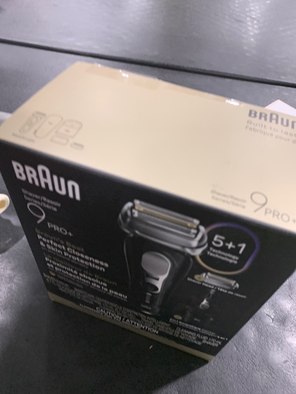 Photo 1 of Braun Series 9 PRO+ Electric Shaver, Pro SensoAdapt, 6in1 SmartCare Center, Wet & Dry Razor, 9660CCPS, Black