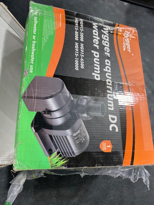 Photo 1 of Hygger 1720GPH Quiet Submersible and External 24V Water Pump, with Controller (30%-100% Settings), Powerful Return Pump for Fish Tanks, Aquariums, Ponds, Fountains, Sump, Hydroponics (55W, 14.8ft)