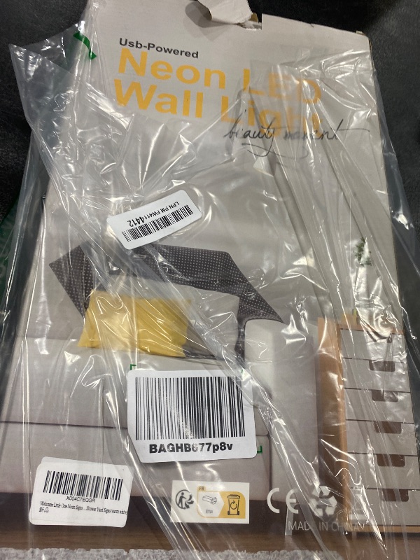 Photo 1 of "Welcome Little One" Heartwarming Nursery Light, Gentle Joyful LED Wall Art for Baby's Room, Shower Gift, New Parent's Home/Family Entryway, Dimmable USB, Sweet Arrival Gift for Newborns & Families