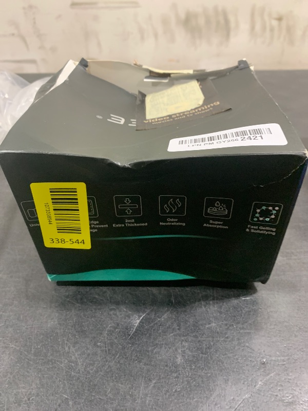 Photo 1 of 100 Portable Toilet Bags with Poo Gel Set, 8 Gallon Camping Toilet Bags with Absorbent Gels, Waste Bags, Leak-Proof Trash Bag for Camping Potty, Traveling (Black-50Bags+350Urine Gel)