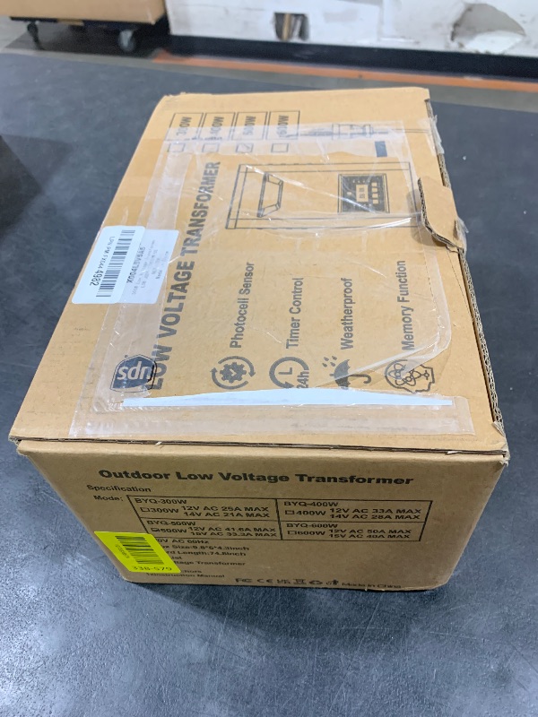 Photo 1 of 500W Low Voltage Landscape Transformer, Landscape Lighting Transformer with Timer and photocell Sensor, 120V AC to 12V/15V AC Outdoor Weatherproof Low Voltage Transformers for Landscape Lighting