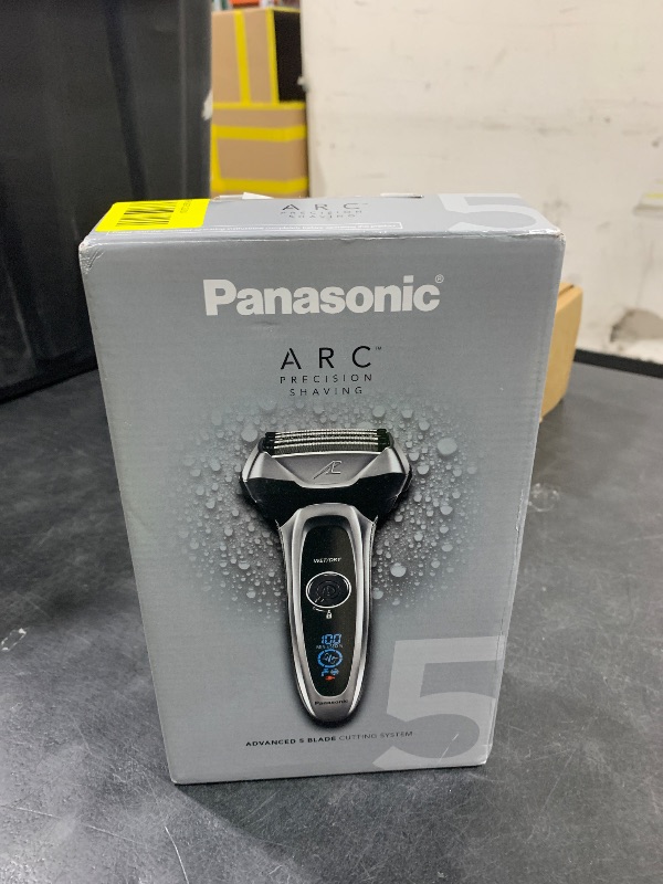 Photo 1 of Panasonic ARC5 Electric Razor for Men with Pop-Up Trimmer, Wet/Dry 5-Blade Electric Shaver with Intelligent Shave Sensor and Multi-Flex Pivoting Head – ES-LV65-S (Silver)
