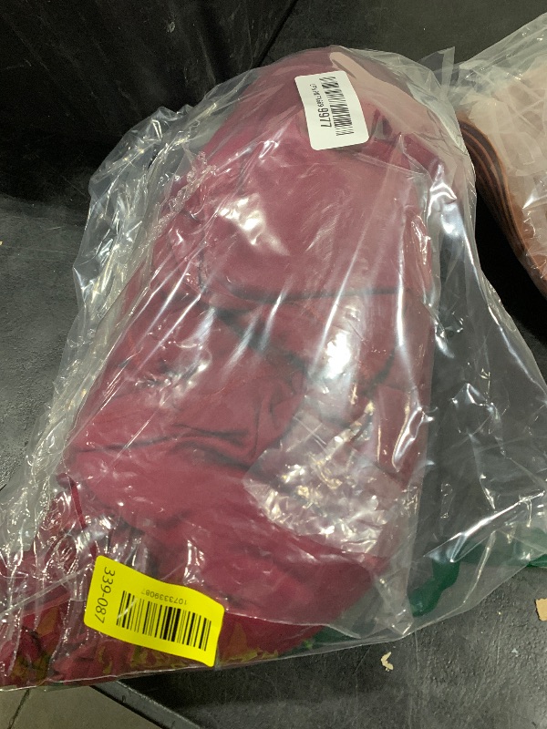 Photo 1 of 10 x 7 Feet Burgundy Backdrop Curtain for Partie, Background Curtains for Photoshoot, Birthday, Wedding, Halloween, Thanksgiving, Christmas Day, New Year Party Decorations 5Ft x 7Ft, 2 Panels